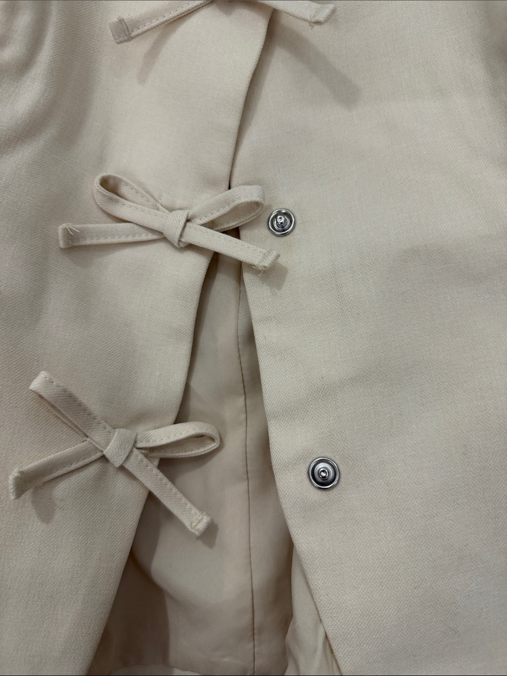 a new day Cream Bow-Tie Front Sleeveless Vest - Picture 3 of 4